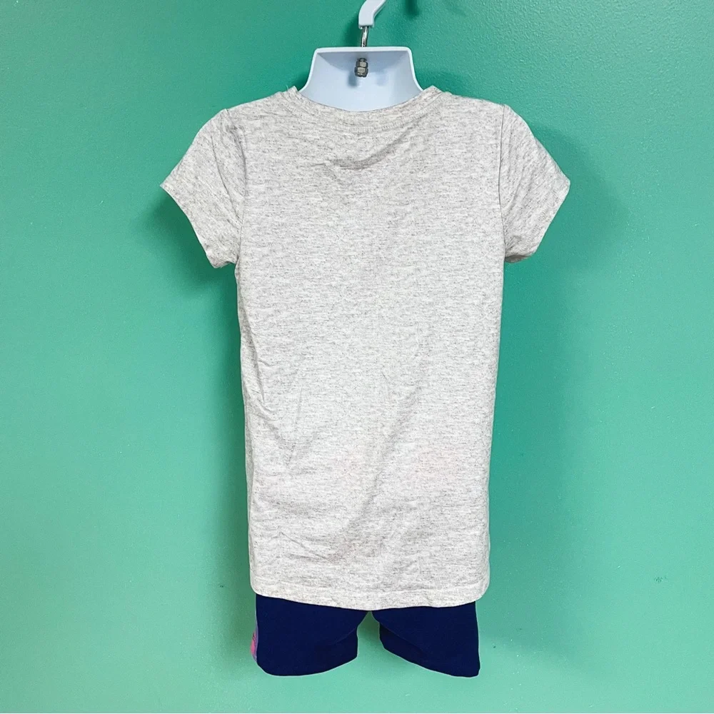 Disney x Jumping Beans Gray & Navy Minnie Mouse Activewear Outfit Girls 4
